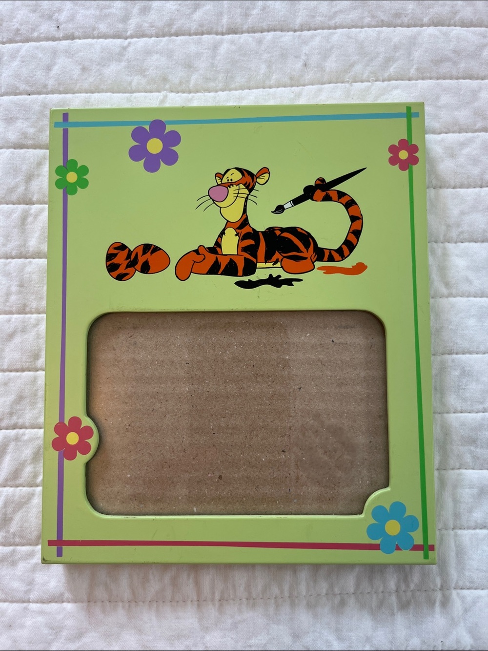 Tigger Decorative 3 x 5 Photo Frame - Lime Green